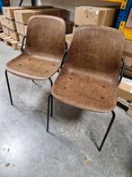 Vepa Biomateriaal Stoel – Hennep/Hars Kuip – Zwarte Poten, Huis en Inrichting, Stoelen, Ophalen, Gebruikt, Twee, Bruin