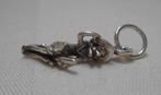 Zilveren hanger heks op bezem nr.955, Sieraden, Tassen en Uiterlijk, Verzenden, Zo goed als nieuw, Zilver, Zilver
