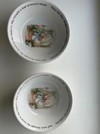 2 kommen wedgwood Peter Rabbit, Verzenden, Zo goed als nieuw, Kom(men), Wedgwood