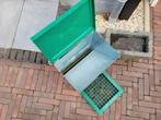 Handige trapbak/voersilo voor kippen, Dieren en Toebehoren, Pluimvee | Toebehoren, Ophalen, Zo goed als nieuw, Drinken en Voederen