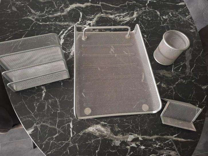 Nw aluminium buroset  (compleet set), Diversen, Bureau-accessoires, Nieuw, Ophalen of Verzenden