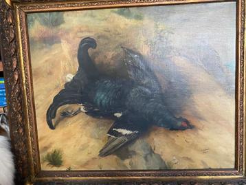 Schilderij jachttrofee beschikbaar voor biedingen