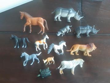 Vintage Speelfiguren Dier  ( 12x ) beschikbaar voor biedingen