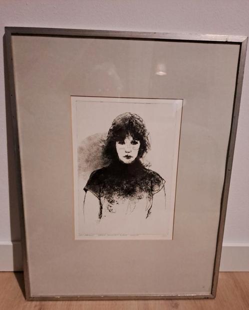 Unica droge naald ets  Leo van Sluis, Antiek en Kunst, Kunst | Litho's en Zeefdrukken, Ophalen