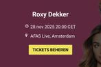 Twee kaartjes Roxy Dekker, Tickets en Kaartjes, Twee personen, November