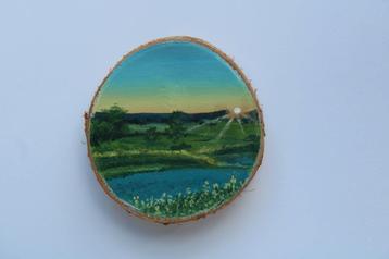 Schilderij zonsondergang  beschikbaar voor biedingen