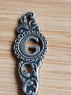 verzilverde theelepel met letter G, Ophalen of Verzenden