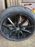 Zwarte alu velgen met zomerbanden, 19 inch, Banden en Velgen, Ophalen of Verzenden, Personenwagen