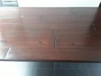 Massief eiken eettafel., Ophalen, 100 tot 150 cm, Koloniaal, Eikenhout