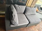 Tuin bank/ balkon bankje - aanwezig als set, Ophalen, Gebruikt, Rotan