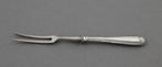 vleesvorkje zilveren (800) heft; parelrand; 18cm, ca 1900, Verzenden