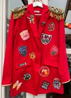 Oeteldonk jasje dames rood uniformjasje (panter) carnaval, Carnaval, Zo goed als nieuw, Kleding, Ophalen