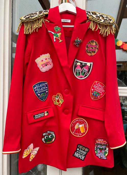 Oeteldonk jasje dames rood uniformjasje (panter) carnaval, Kleding | Heren, Carnavalskleding en Feestkleding, Zo goed als nieuw