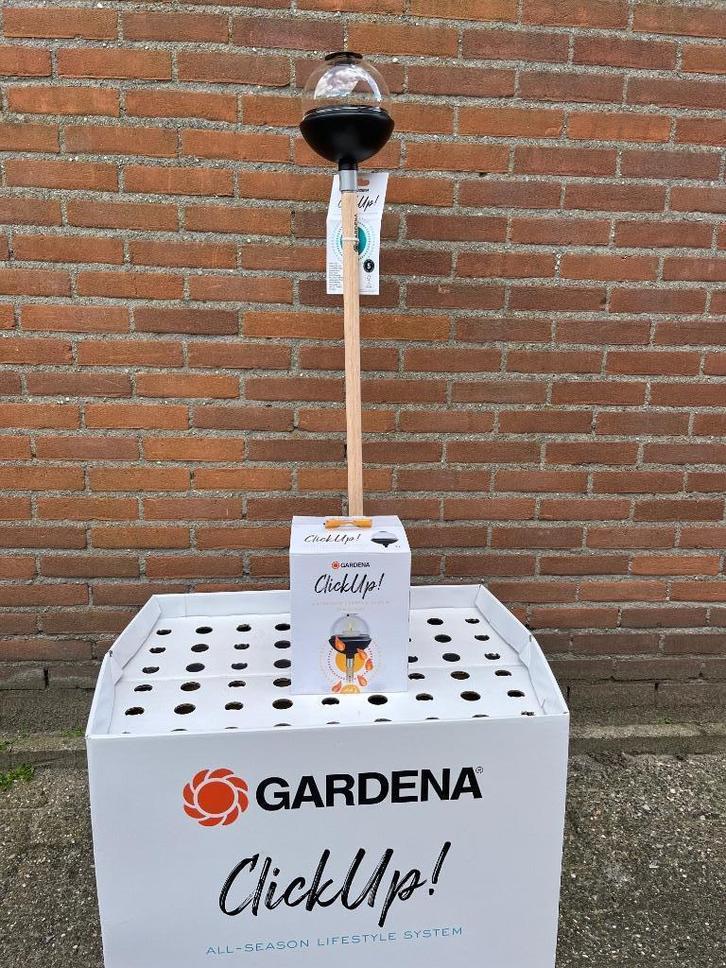 Windlicht Gardena ClickUp, tuin verlichting, Huis en Inrichting, Woonaccessoires | Kandelaars en Kaarsen, Nieuw, Kaars, 25 tot 50 cm