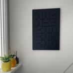 Wanddecoratie van hout met 30 halve cirkels - Handmade., Ophalen of Verzenden, Nieuw