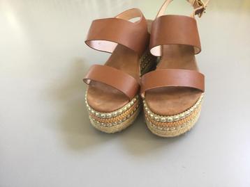 Leren sleehaksandalen forever jolie, 38 beschikbaar voor biedingen