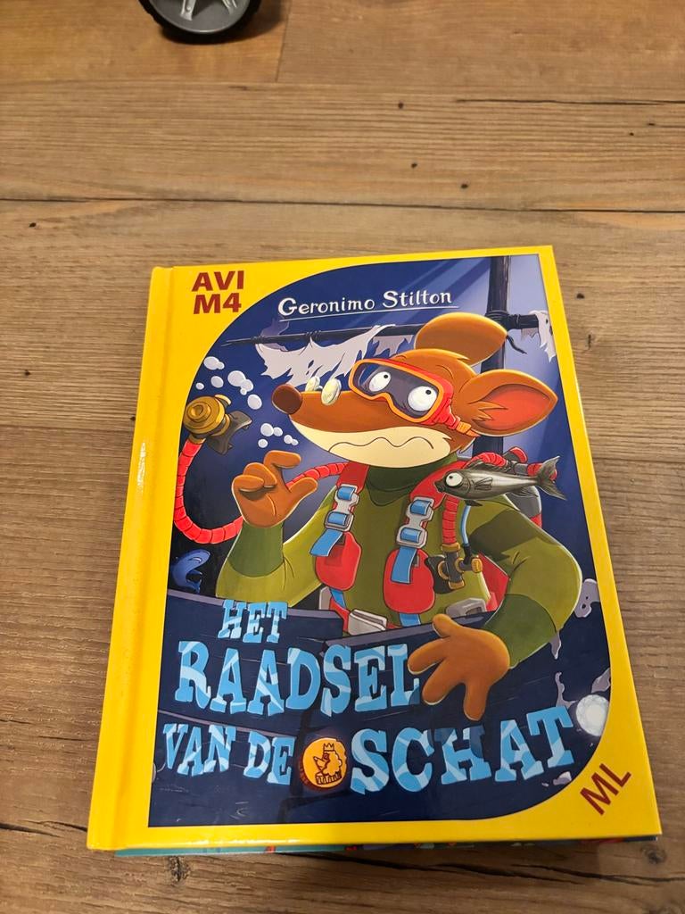 Het Raadsel van de Schat - Geronimo Stilton AVI M4, Boeken, Ophalen, Zo goed als nieuw, Fictie algemeen