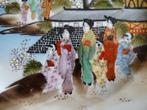 Japans Porselein Kutani Bord Geishas, Ophalen