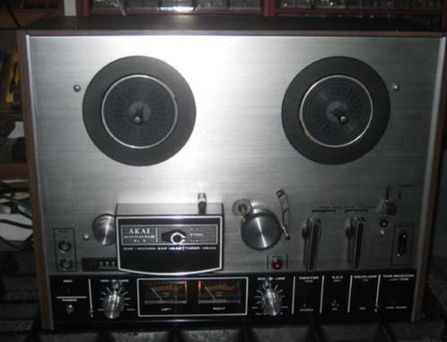 Akai tapedeck 4000DS MK2 in teakhouten kast..., Audio, Tv en Foto, Bandrecorders, Met banden, Ophalen of Verzenden