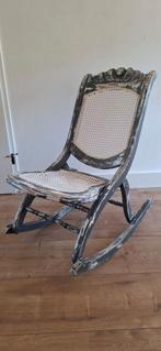 schommelstoel brocante, Ophalen, Gebruikt, Wit, Eén