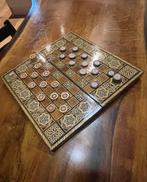 Opvouwbaar Dambord & Backgammon Bord Handcrafted Design, Hobby en Vrije tijd, Gezelschapsspellen | Bordspellen, Een of twee spelers