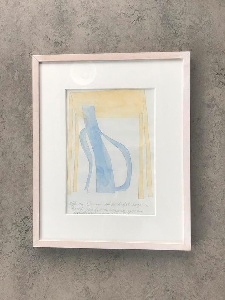 Klaas Gubbels, aquarel, hangende ketel, Antiek en Kunst, Kunst | Overige Kunst, Ophalen