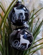 Honden kerstbal 8cm doorsnee met naam, Diversen, Kerst, Ophalen, Nieuw