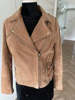 Mooi beige leder damesjack, Beige, Maat 38/40 (M), Mango, Ophalen of Verzenden