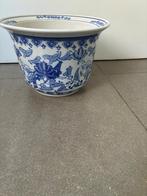 Chinese bloempot blauw wit, Antiek en Kunst, Ophalen of Verzenden