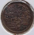 1/2 cent 1921 #2, Postzegels en Munten, Munten | Nederland, Ophalen of Verzenden, Koningin Wilhelmina, 1 cent, Losse munt