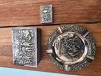 Vintage asbak sigarenkist/doos en luciferhouder man cave, Antiek en Kunst, Ophalen of Verzenden