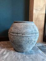 Grote landelijke pot / Kruik - 42cm hoog, Huis en Inrichting, Woonaccessoires | Vazen, Ophalen, Steen, Gebruikt, Overige kleuren