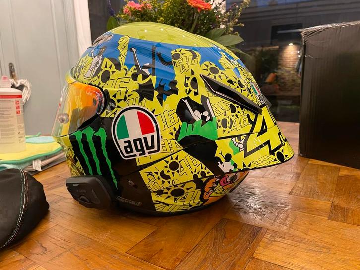 AGV Pista GP RR Rossi Replica maat M + Cardo, Motoren, Kleding | Motorhelmen, Dames, Heren, Integraalhelm, M, AGV, Tweedehands