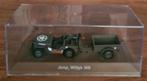 Willys jeep mb met aanhanger in showcase, Ophalen of Verzenden, Landmacht
