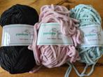 3 bollen Panduro soft velvet (deels gebruikt), Ophalen, Gebruikt, Breien of Haken, Wol of Garen