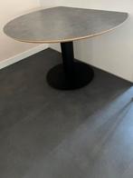 HPL Eetkamertafel Halve Cirkel in Grijs Tinten 105/130., Ophalen, 200 cm of meer, 50 tot 100 cm, Zo goed als nieuw