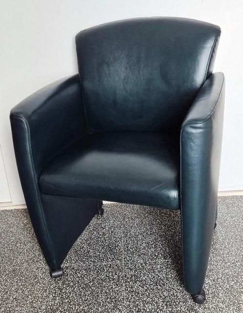 Design Fauteuil Jori Vinci, leder, Huis en Inrichting, Fauteuils, Zo goed als nieuw, Leer, 50 tot 75 cm, 75 tot 100 cm, Ophalen