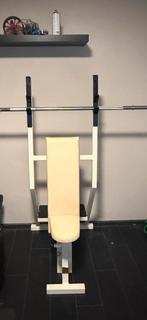 Schouder druk bank aparaat shoulder bankdruk press gewichten, Sport en Fitness, Fitnessmaterialen, Ophalen, Zo goed als nieuw