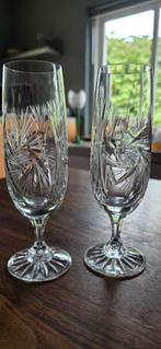 Kristallen Champagneglazen flutes- Set van 12, Antiek en Kunst, Antiek | Glas en Kristal, Ophalen of Verzenden