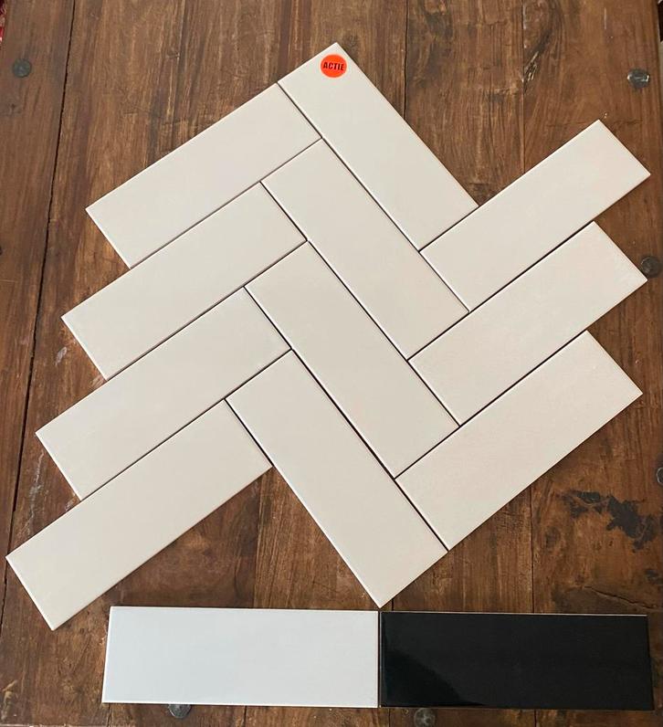 Visgraat Wandtegels - Actie! OP=OP, Tuin en Terras, Tegels en Klinkers, Nieuw, Terrastegels, Keramiek, Ophalen of Verzenden