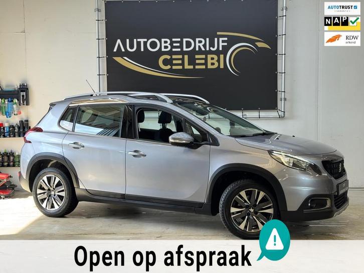 Peugeot 2008 1.2 PureTech GT-Line 2018 GRIJS PANO|CAMERA|AUT, Auto's, Peugeot, Bedrijf, Te koop, ABS, Achteruitrijcamera, Airbags