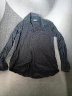 Zwart grijs overhemd met motief maat L h, Kleding | Heren, Overhemden, Halswijdte 41/42 (L), Ophalen of Verzenden, Angelo Litrico