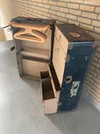 Zeer decoratieve garderobe koffer steamtrunck antiek, Ophalen, Gebruikt, Minder dan 50 cm