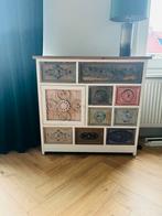 Kleurrijk kastje van Woonexpress - Deurtjes en laatjes, Huis en Inrichting, Kasten | Dressoirs, Ophalen, Overige materialen, 50 tot 100 cm