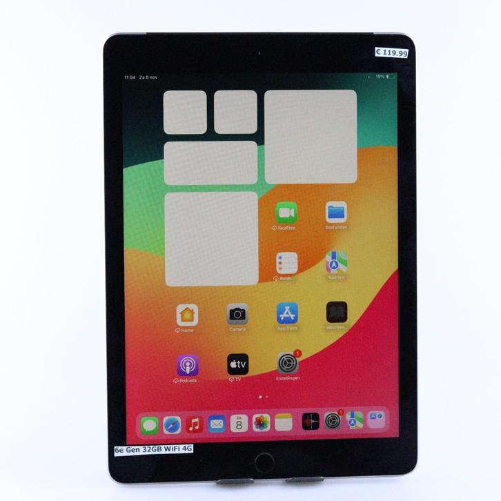iPad 6e generatie WiFi 4G 32GB Space Gray, Computers en Software, Apple iPads, Gebruikt