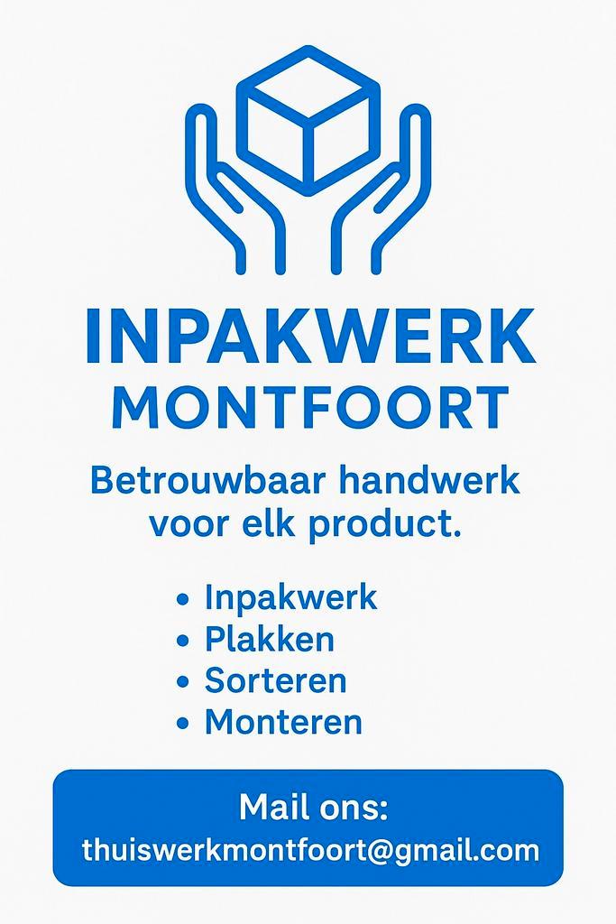 Thuiswerk Montfoort Gezocht, Vacatures, Vacatures | Thuiswerk, Overige niveaus, Vanaf 10 jaar, Overige vormen