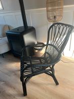 Ikea rotan zwarte stoel, Huis en Inrichting, Stoelen, Ophalen, Gebruikt, Zwart, Riet of Rotan