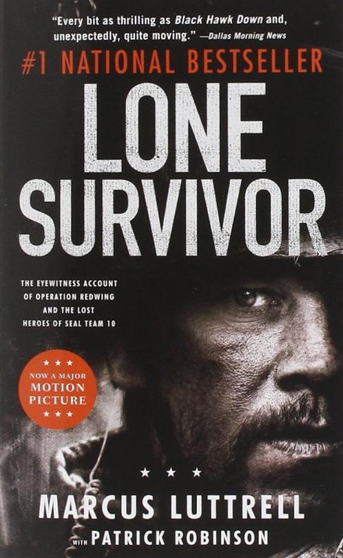 Marcus Luttrell - Lone survivor, Boeken, Avontuur en Actie, Zo goed als nieuw, Ophalen of Verzenden