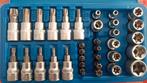 Torx 34 delige doppenset 1/4 3/4 TX10-TX60 en E5-E20, Auto diversen, Autogereedschap, Ophalen of Verzenden, Nieuw