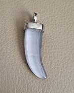 TI SENTO zilveren (925) TAND hanger met EDELSTEEN, Sieraden, Tassen en Uiterlijk, Kettinghangers, Ophalen, Zo goed als nieuw, Met edelsteen